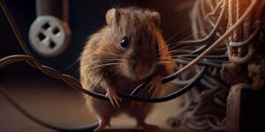 electrical wires chewed on by mouse in Massachusetts